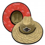 Custom Under Brim Lifeguard-Style Hat w/Woven Patch