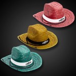 Branded Adult Assorted Straw Cowboy Hats