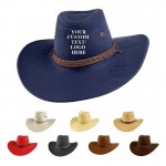 Promotional Suede Western Cowboy Hat