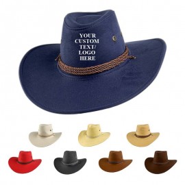 Personalized Suede Western Cowboy Hat