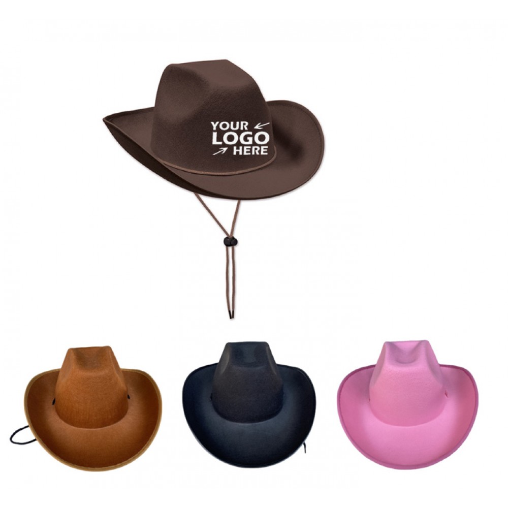 Customized Adult Felt Adjustable Adults Cowboy Hats