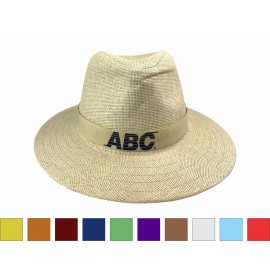 Personalized Natural Classic Fedora Hat