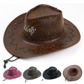 Branded Men And Women Western Cowboy Hat  Branded Men And Women Western Cowboy Hat
