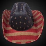 Custom Vintage Patriotic Cowboy Hat(Blank)