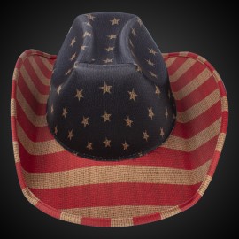 Personalized Vintage Patriotic Cowboy Hat(Blank)