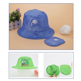 Custom Foldable Bucket Hat Or Fisherman Hat With Pouch