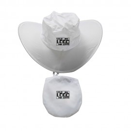 Custom Foldable Cowboy Hat with Storage Pouch