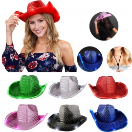 Personalized Shiny Light Up Cowboy Hat  Personalized Shiny Light Up Cowboy Hat