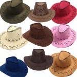 Customized Mens Brown Black Cowboy Hat