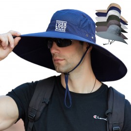 Branded Customizable Summer Bucket Adjustable Sun Big Hat