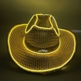 Promotional Glowing Denim Straw Hat  Promotional Glowing Denim Straw Hat