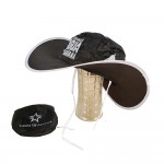 Logo Printed Collapsible Cowboy Hat W/ Pouch