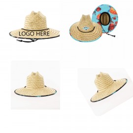 Custom Custom Lifeguard Straw Hat