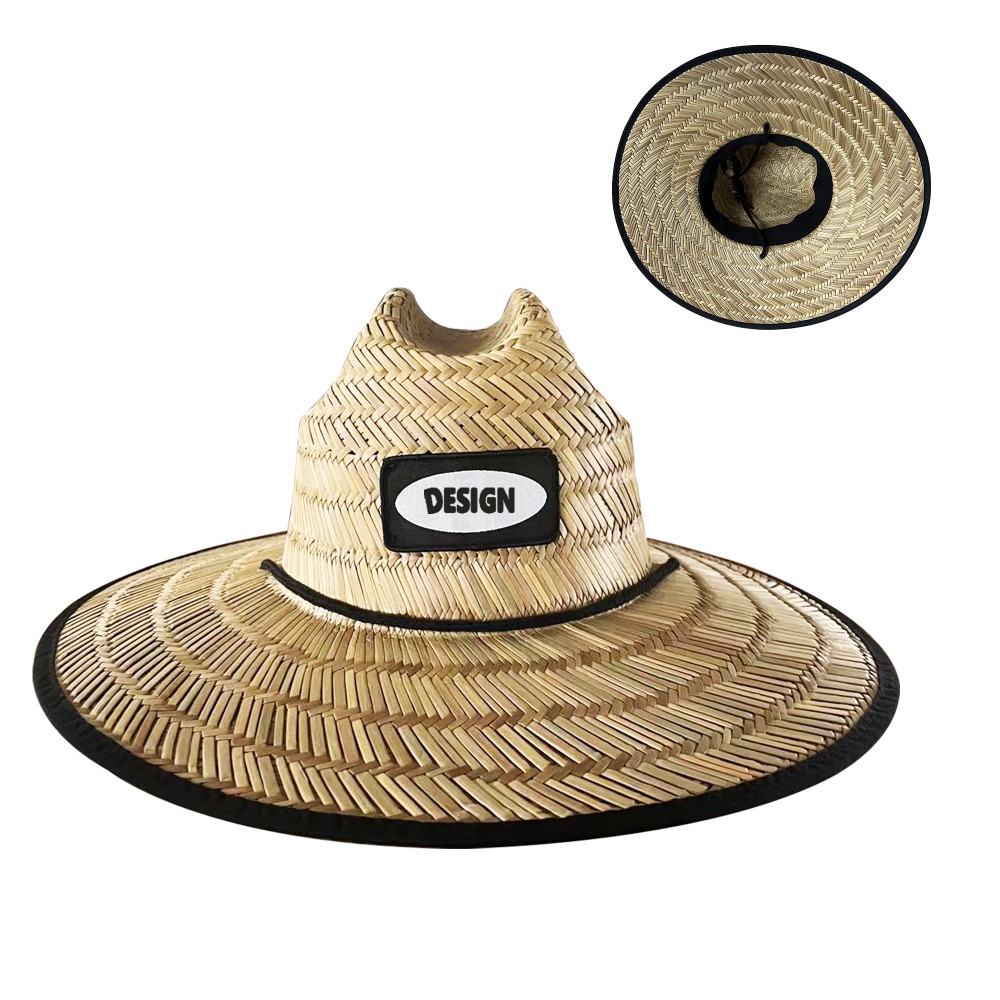 Branded Sun Protection Straw Lifeguard Hat