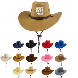 Branded Suede Western Cowboy Hat