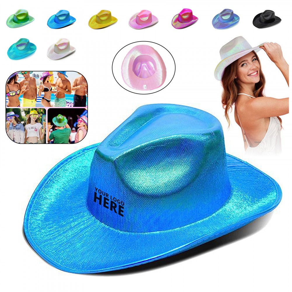 Personalized Holographic Cowboy Hat Personalized Holographic Cowboy Hat