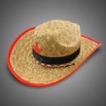 Personalized Child's Cowboy Hat w/Silk Screened Black Band