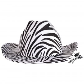 Customized Zebra Print Cowboy Hat