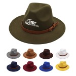 Custom Felt Panama Hat with Belt Buckle