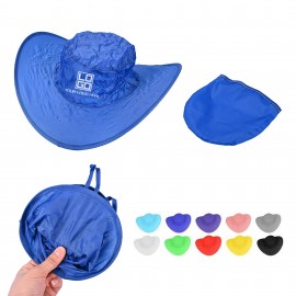 Branded Collapsible Cowboy Hat w/ Storage Pouch  Branded Collapsible Cowboy Hat w/ Storage Pouch