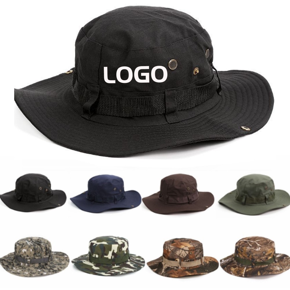 Logo Printed Foldable Boonie Cap