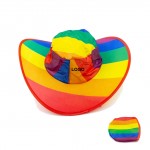 Promotional Rainbow Foldable Cowboy Hat (direct import)