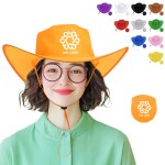 Personalized Foldable Polyester Cowboy Hat With Pouch