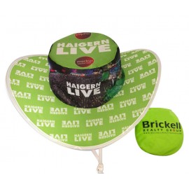 Promotional Foldable Cowboy Hat w/String & Pouch - Full Bleed Printed