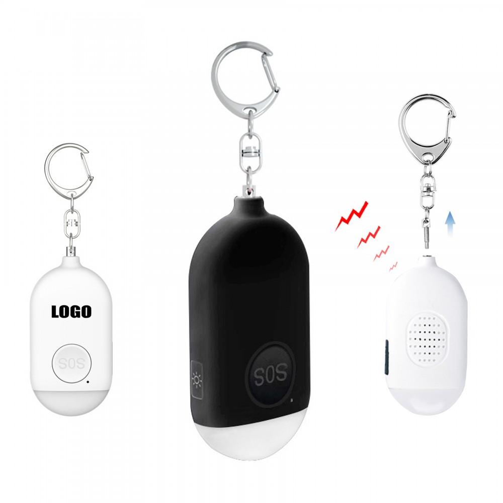 Logo Printed Rechargeable SOS Alarm With Flashlight Logo Printed Rechargeable SOS Alarm With Flashlight