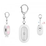 Logo Printed Oval Shaped Safety Alarm w/Flashlight