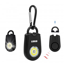 Carabiner Safety Alarm w/Flashlight Logo Printed