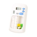 Branded Multi-Alarm Timer Pill Box w/2 Compartments