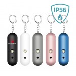 Branded Waterproof Safety Alarm Keychain w/ Flashlight