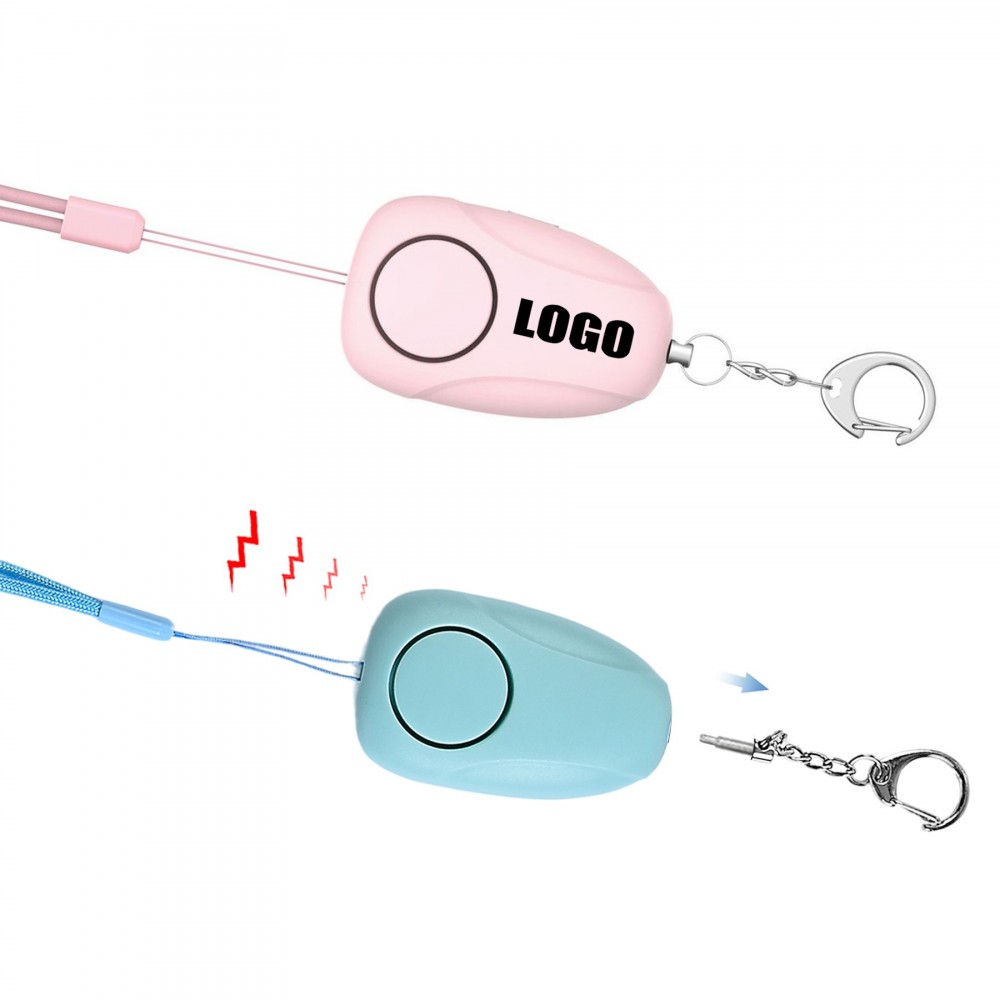 Rechargeable Alarm With 120DB Panic Sound Custom Imprinted