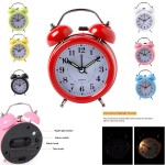 Custom Imprinted Double Bell Classic Alarm Clock with Light
