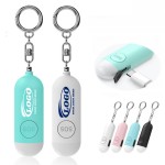 Branded Personal Alarm Keychain Self Defense Siren with Indicator Light