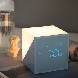 Custom Imprinted Kids Voice Control Alarm Clock and Bedside Lamp 2 in 1