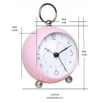 Branded Round Silent Analog Alarm Clock Non Ticking with Night Light