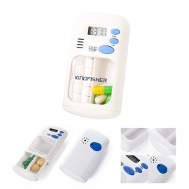 Custom Imprinted Alarm Timer Reminder Pill Box  Custom Imprinted Alarm Timer Reminder Pill Box
