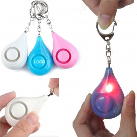 Logo Printed Women's Portable Drop-shaped Personal Self-defense Alarm  Logo Printed Women