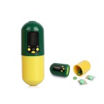 Branded Capsule Shaped Pill Box w/Alarm Timer