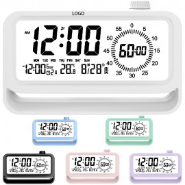 Visual Timer With Night Light Logo Printed  Visual Timer With Night Light Logo Printed
