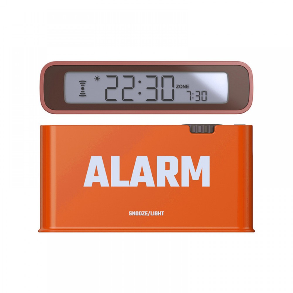 Logo Printed Flip Alarm Clock