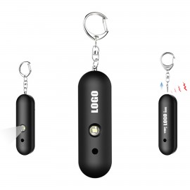 Branded Round Bar Shaped Alarm Keychain With Flashlight  Branded Round Bar Shaped Alarm Keychain With Flashlight