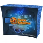 Branded 4' Custom Printed Spandex Fitted Table Cover w/All Over Print