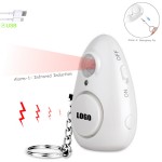 Rechargeable 2 IN 1 Alarm With Flashlight Logo Printed