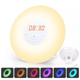 Logo Printed Sunrise Wake Up Light USB Alarm Clock
