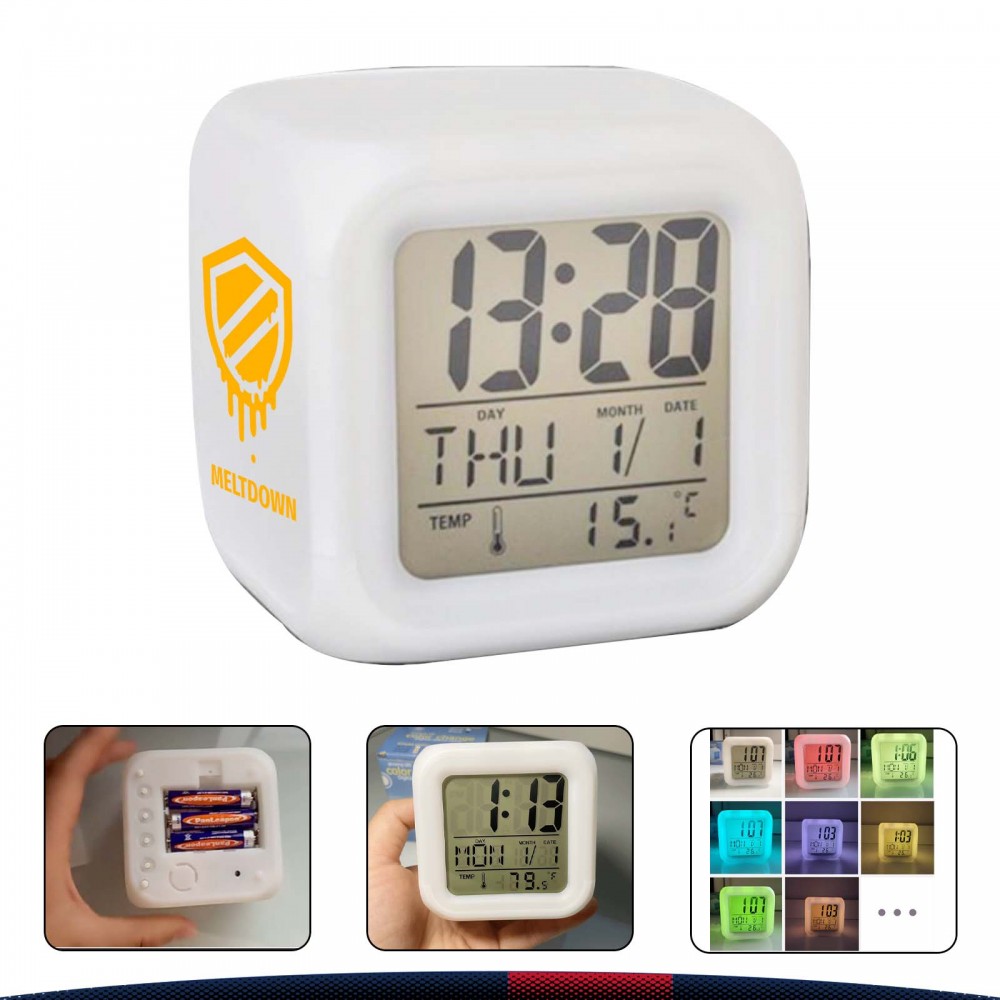 Branded Color Changing Alarm Clock