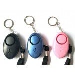 130DB Personal LED Light Emergency Alarm With Keychain for Woman Branded