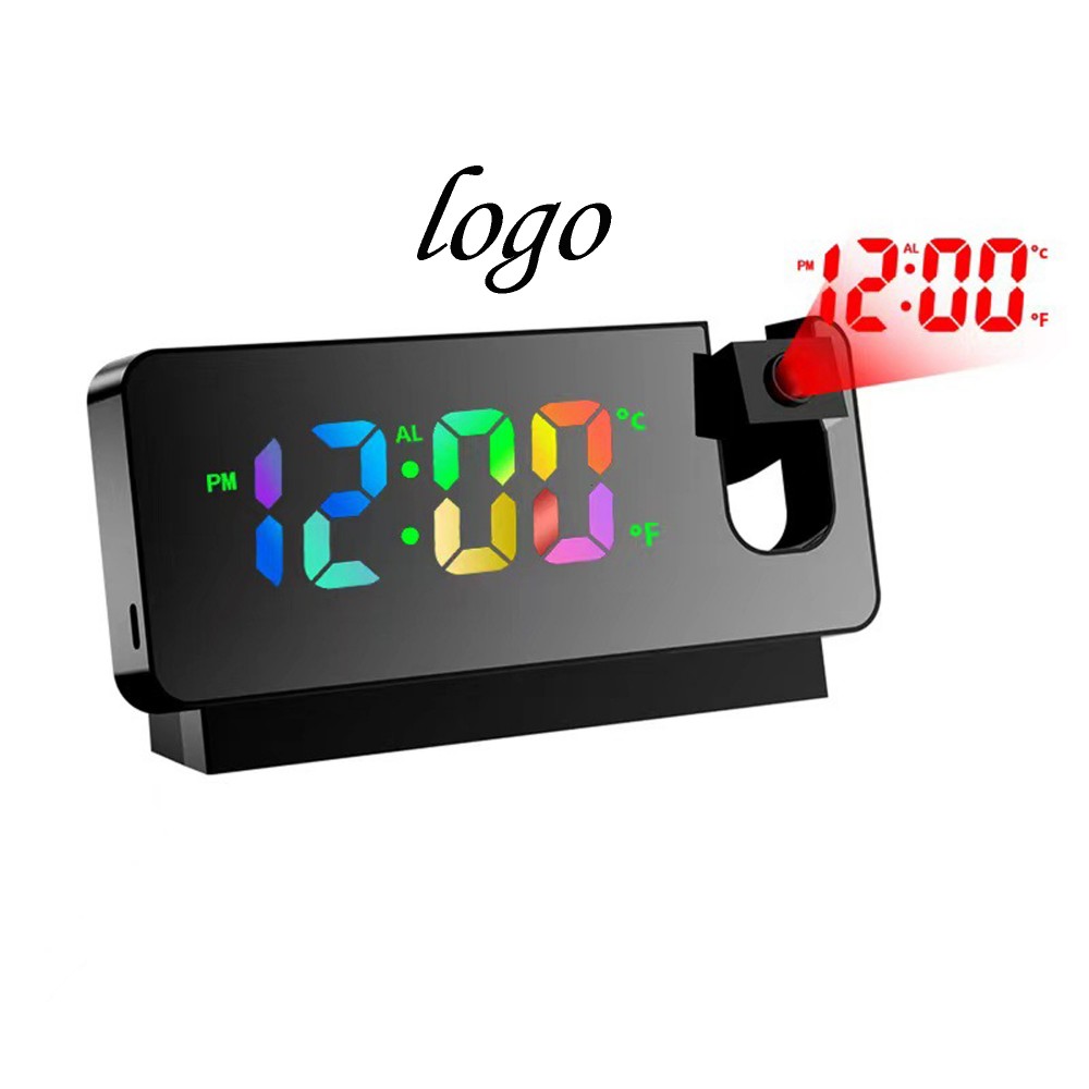 Branded Alarm Clock with Projection on Ceiling